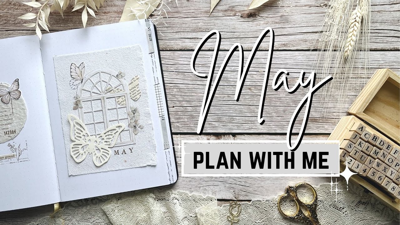 May 2022 Plan with me | wiscobujo | butterfly junk journal