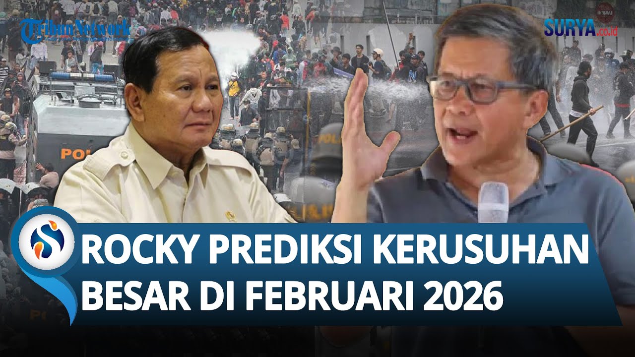 PREDIKSI Rocky Gerung akan Ada Kerusuhan Besar di Februari 2026! Prabowo Bisa Cegah Asal...