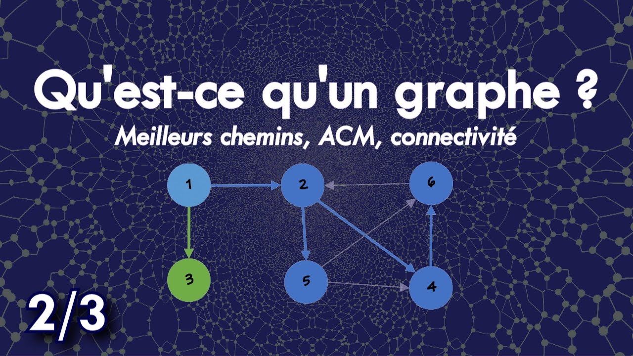 Qu'est-ce qu'un graphe (2) ? - Meilleurs chemins, ACM, connectivité