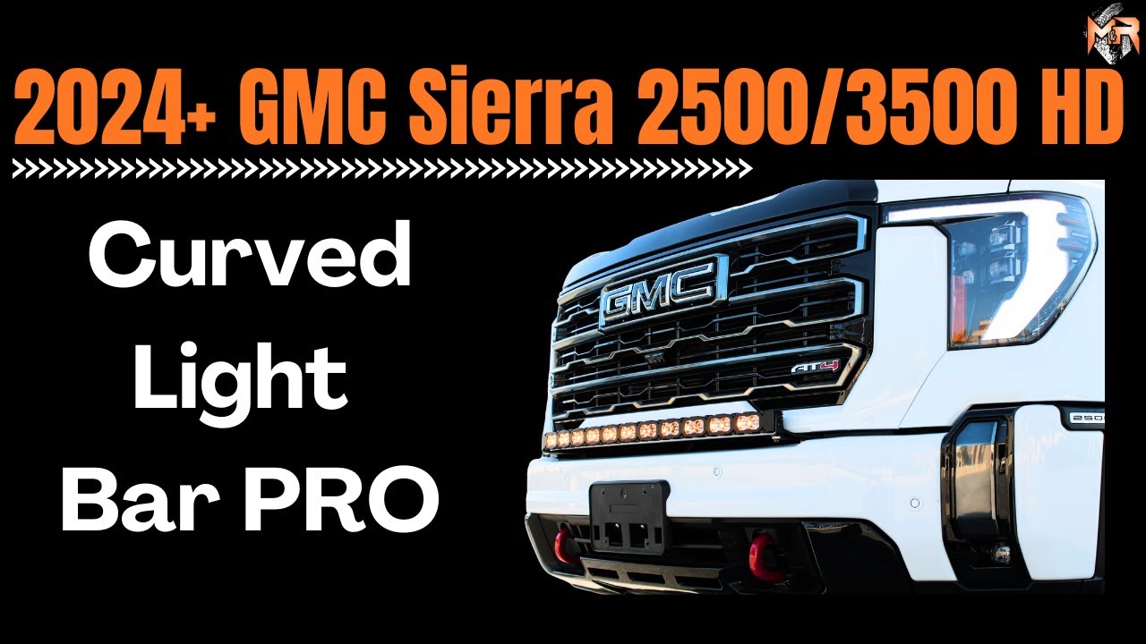 2024 GMC Sierra 2500/3500 HD Curved 40in LED Light Bar PRO Install | Tutorial by M&R Automotive