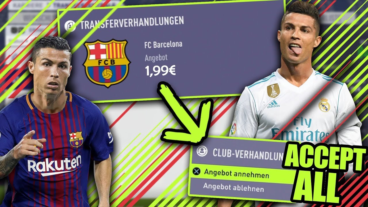 FIFA 18: JEDES TRANSFERANGEBOT ANNEHMEN !! 😱🏆 | REAL MADRID ACCEPT ALL TO GLORY KARRIERE