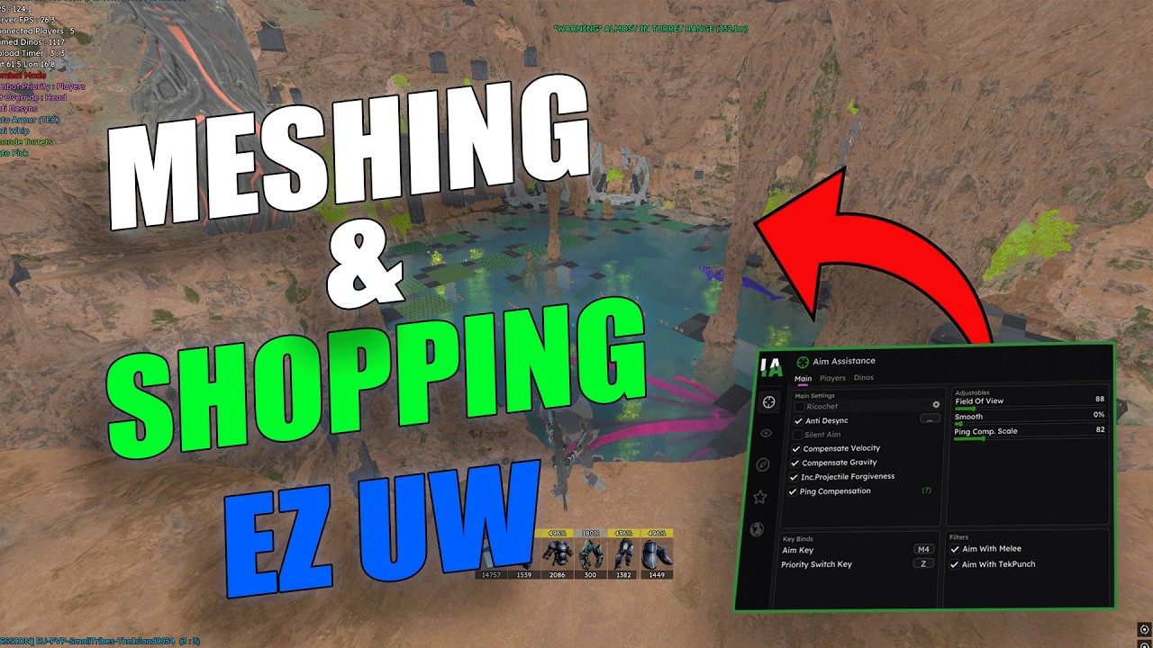 MESHING and SHOPPING an EZ UW | Ft. Intelligent Aiming | Ark Official PvP