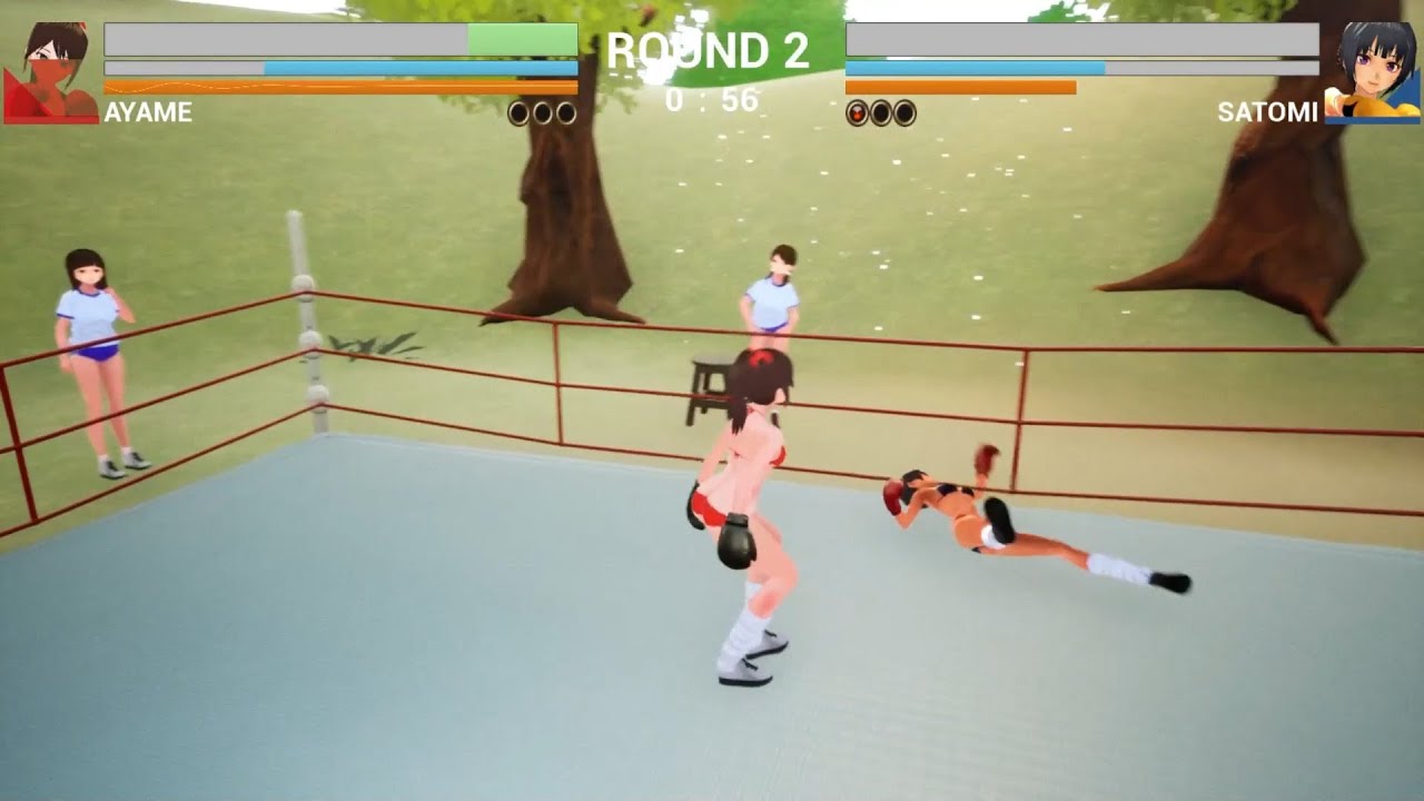 guiltyloving boxing ayame vs satomi