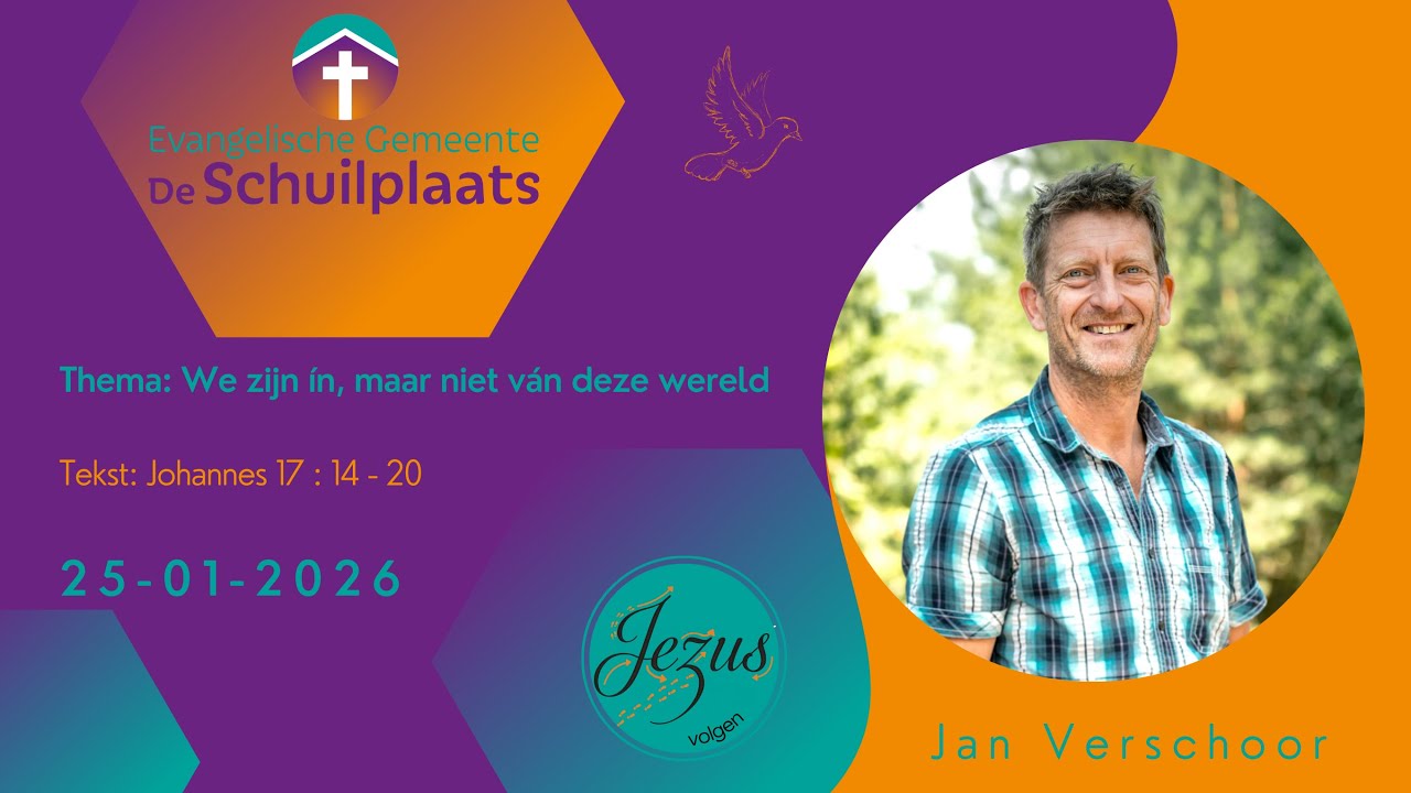 Dienst zondag 25 januari 2026
