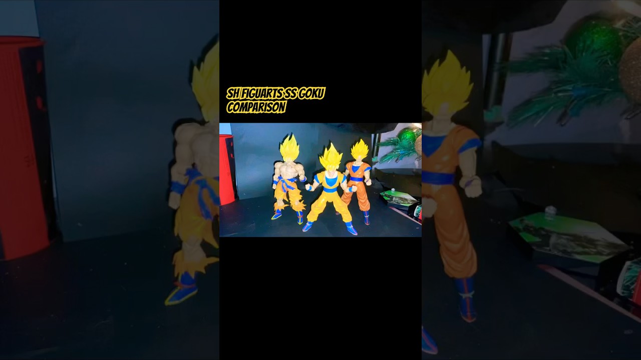 SHF S.S. Goku comparison #shfiguarts #actionfigures #goku #actionfigurephotography #dragonballz