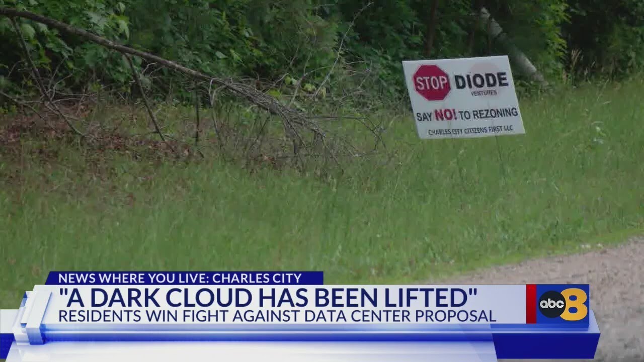 Charles City residents celebrate data center withdrawal