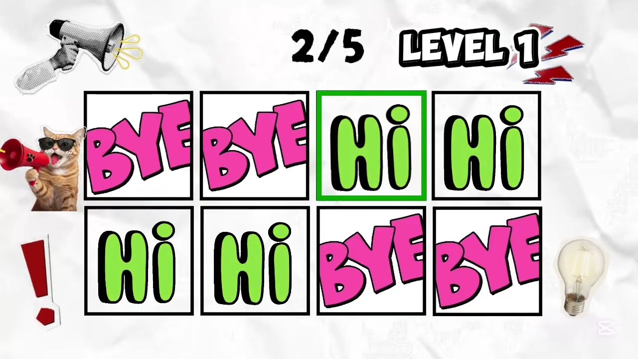 Say The Word On Beat | Level 1 - 5 | Easy to Insane