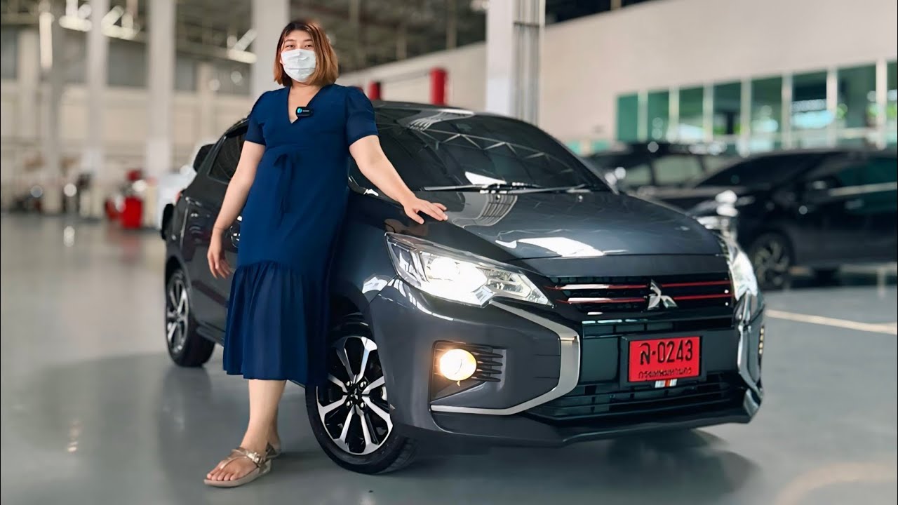 รีวิว Mitsubishi Mirage Smart CVT 2024 สีเทาดำ ราคา 579,000 บาท พาชมออฟชั่นรถเดิมๆ ไม่เน้นการตกแต่ง