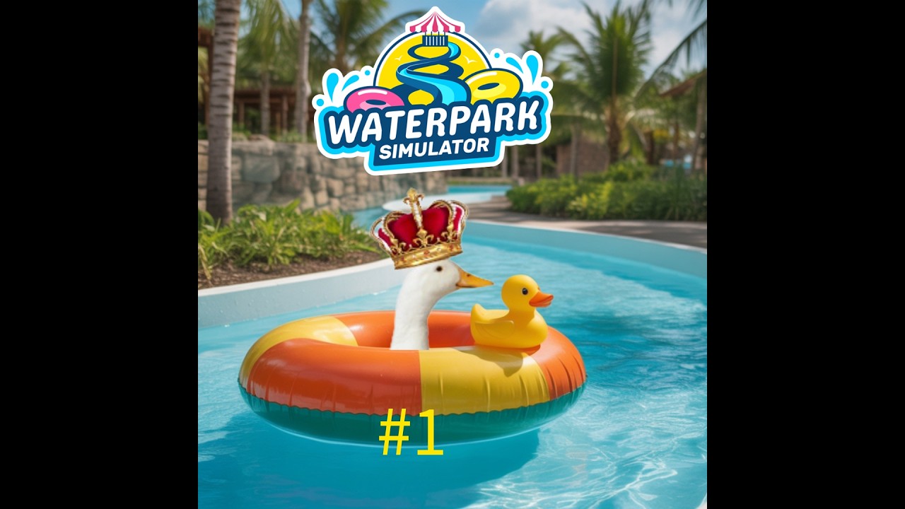 Welcome to Gooseland - Waterpark Simulator - part 1 #waterparksimulator #waterpark #pcgaming #game