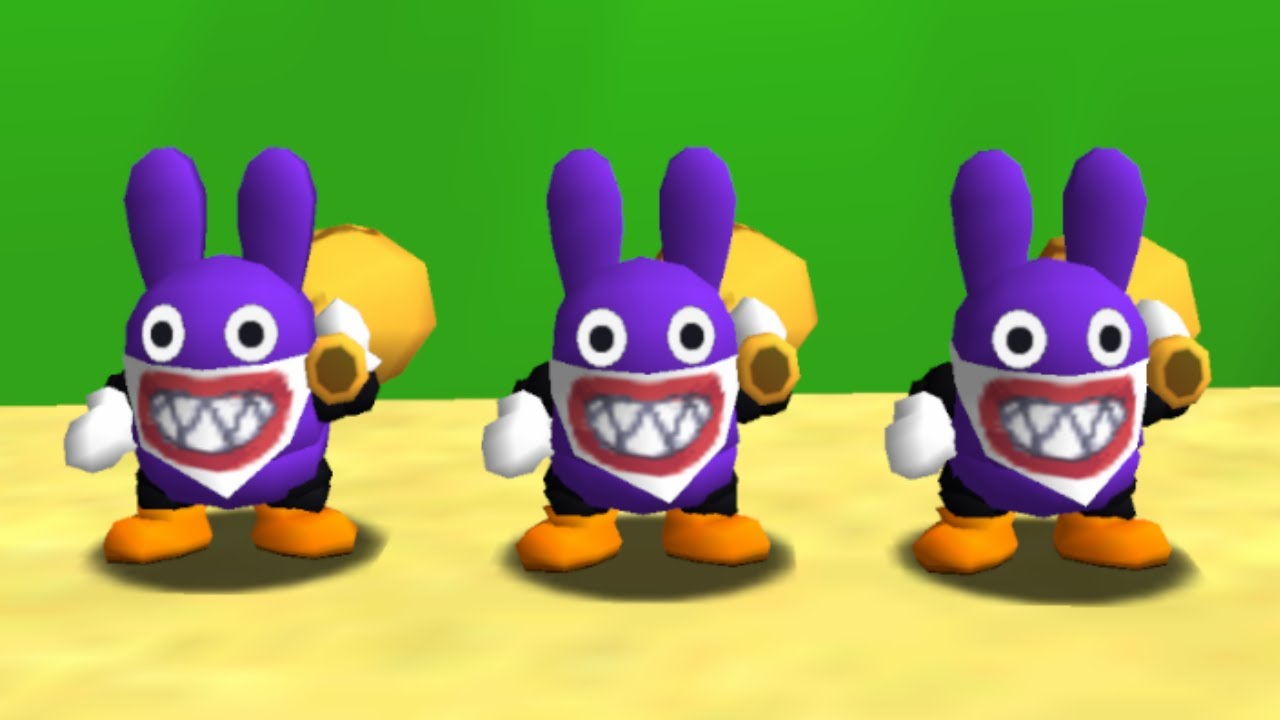 Nabbit in Mario 64 (3 Players) - Full Game 100% Walkthrough