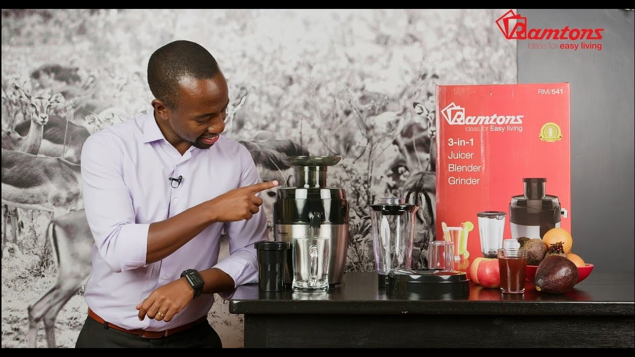 Ramtons | RM/541 3-in-1 Juicer | Easy operating features | Easy cleaning | Product Specifications