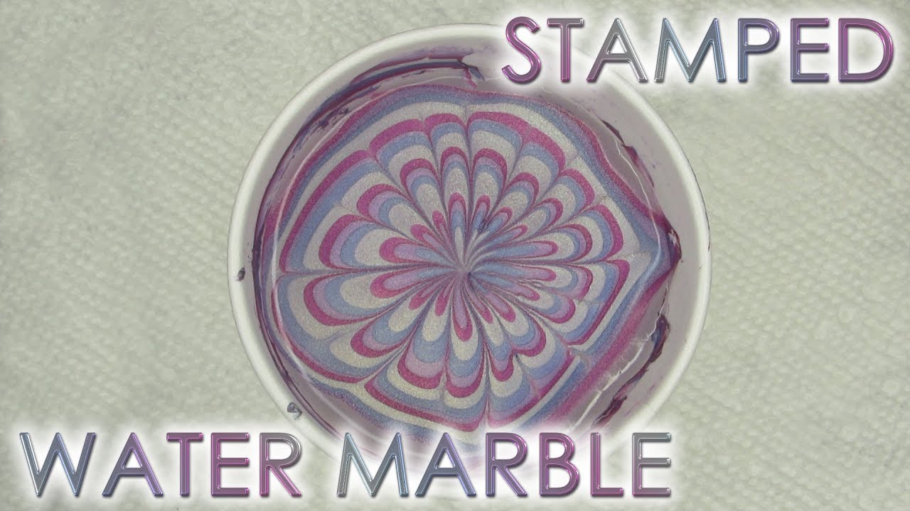 Holo Stamped Water Marble | DIY Nail Art Tutorial