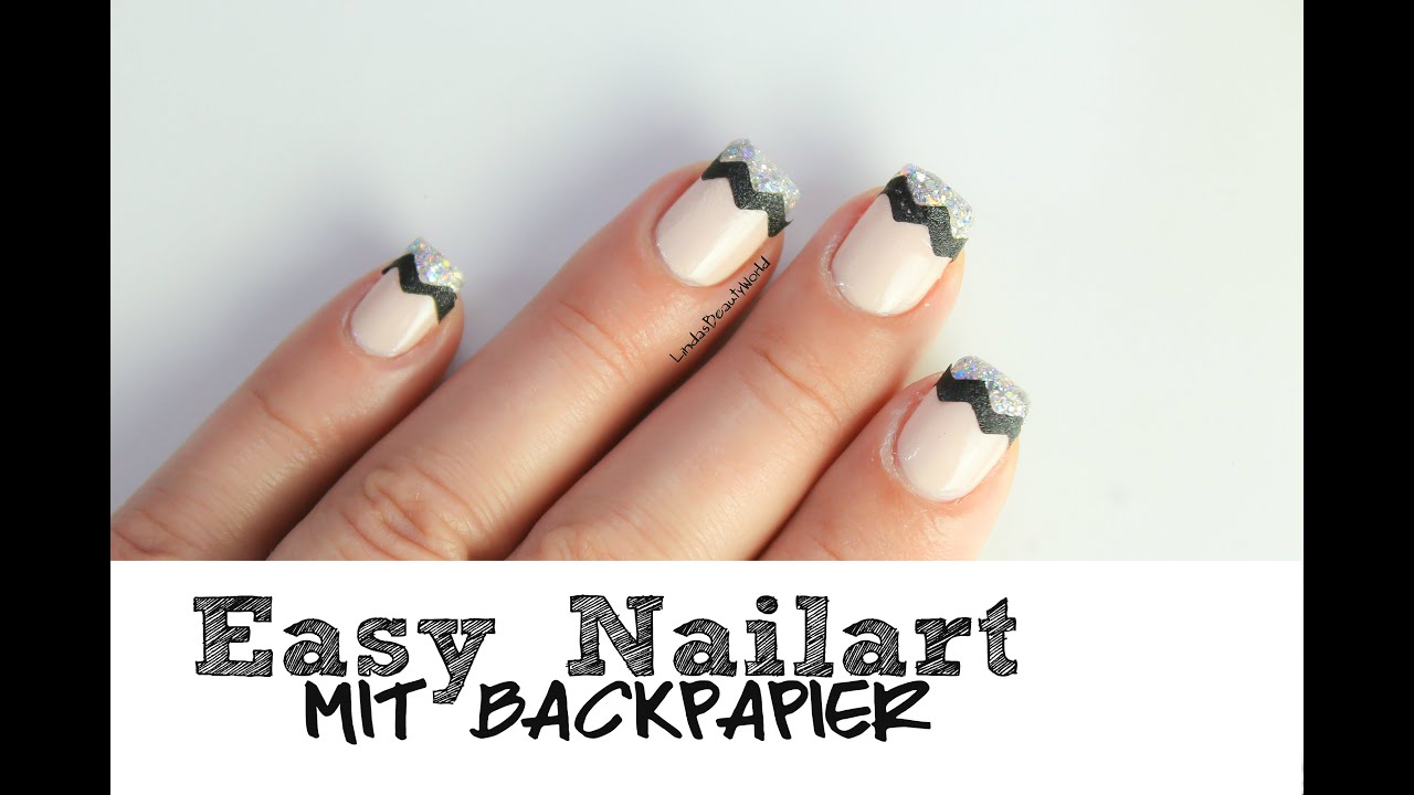 Easy Nailart Tutorial MIT BACKPAPIER!