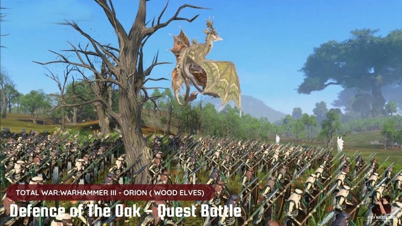 Total Warhammer 3 Cinematic Battle (Wood Elves) : Defence of the Oak