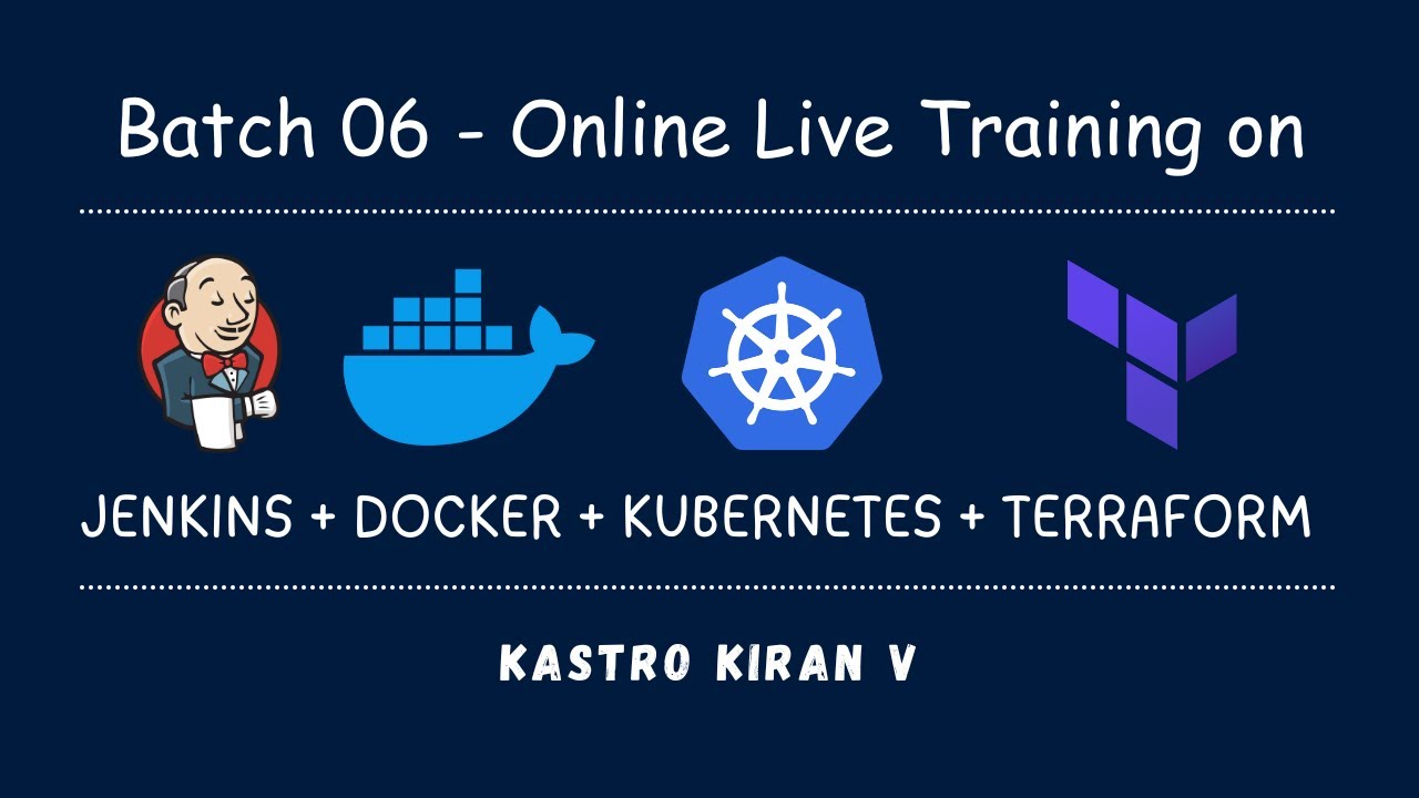 B06-Day 01 | Jenkins Docker Kubernetes and Terraform Training | Registration Details in Description