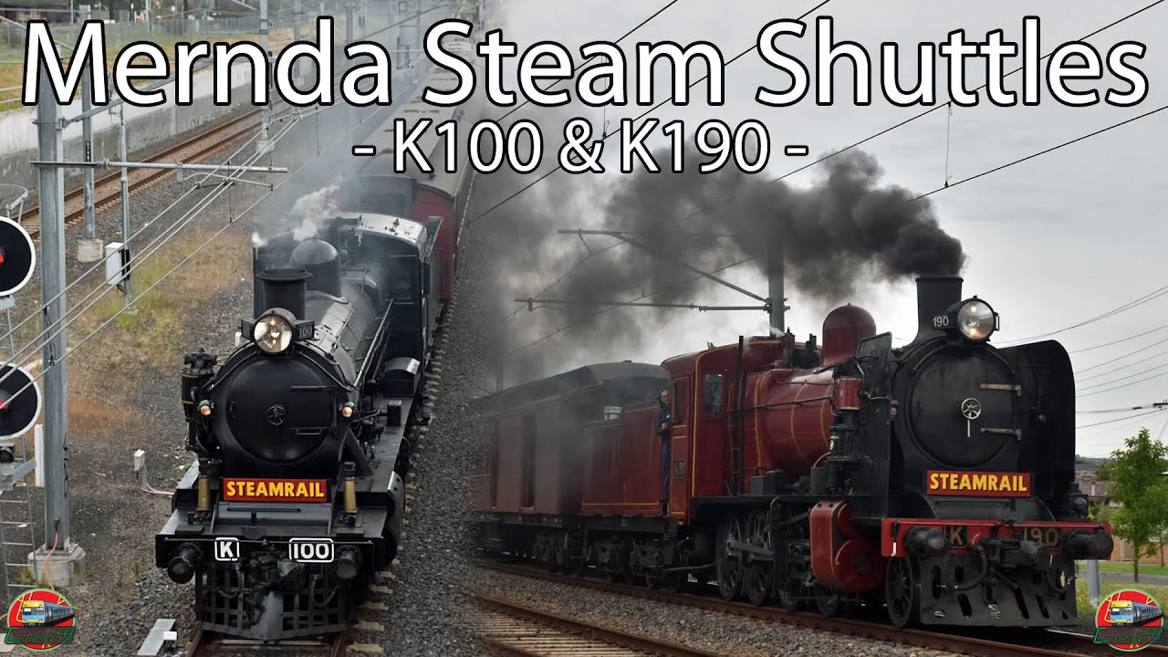 Mernda to Reservoir Steam Shuttles | Steamrail - Mernda Suburban Shuttles 2022 | K100 & K190