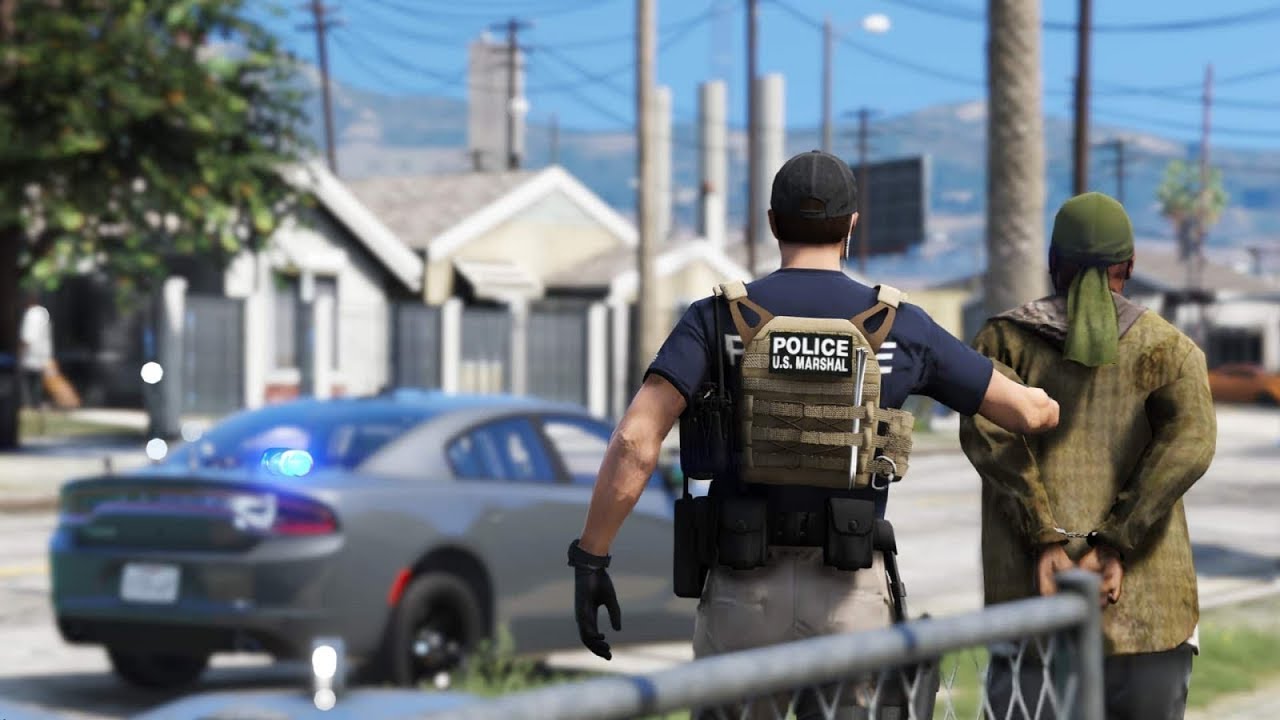 GTA V LSPDFR/ Day in the life of a US MARSHAL