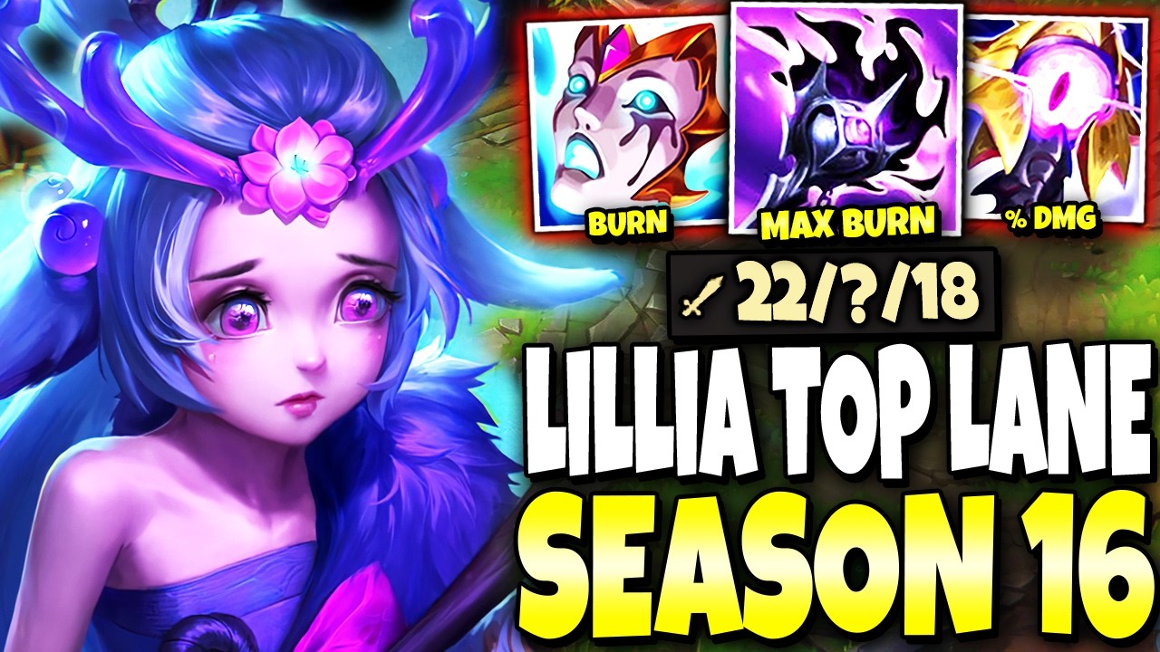 My New MAX BURN Lillia Top Lane Season 16 Build made URGOT UNABLE TO PLAY 🔥🔥 | s16 Gameplay