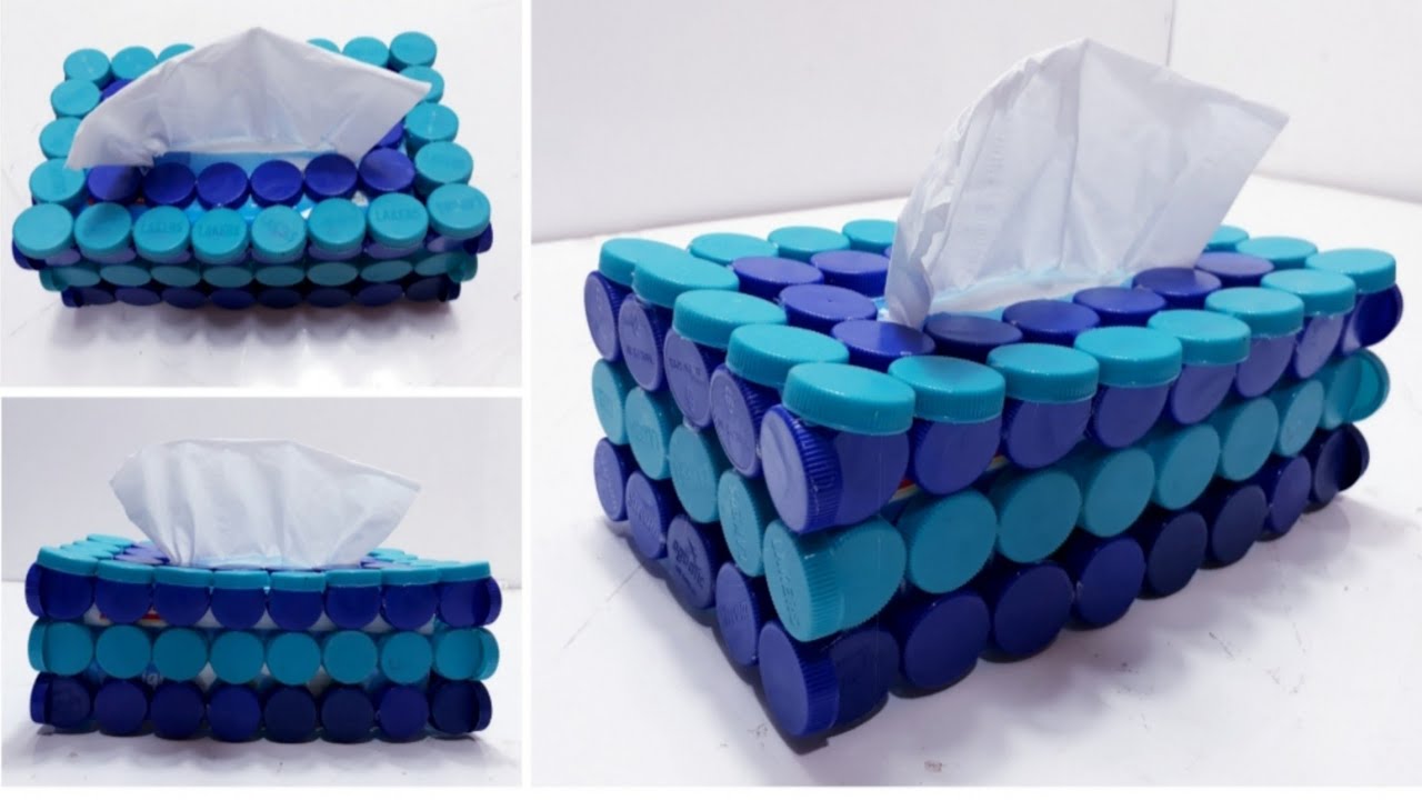 Ide Kreatif || Sulap Bahan Bekas Menjadi Sangat Cantik || Tempat Tisu || bottle cup idea #recycle