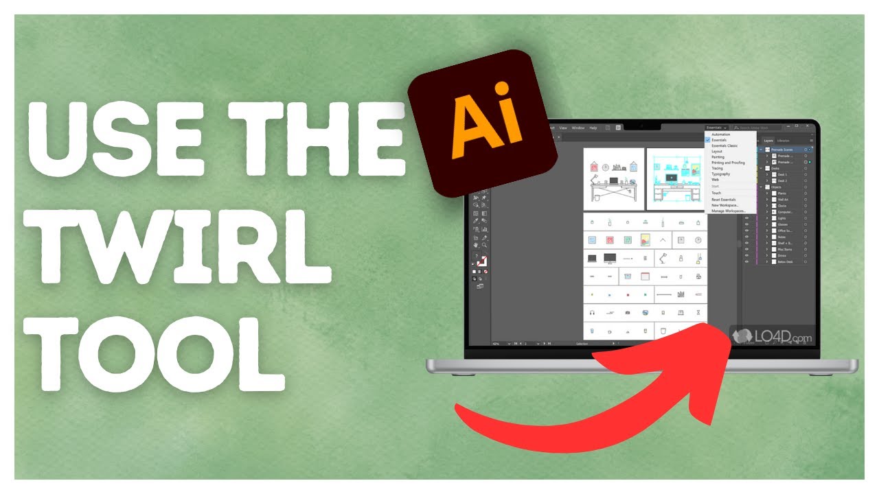 How to use the twirl tool in Adobe Illustrator?
