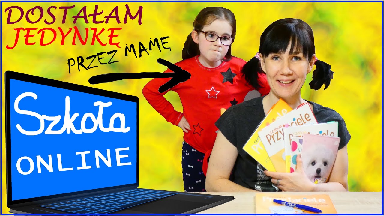 SZKOŁA ONLINE W DOMU. DOSTAŁAM JEDYNKĘ PRZEZ MAMĘ #fikimikiagatkiimoniki
