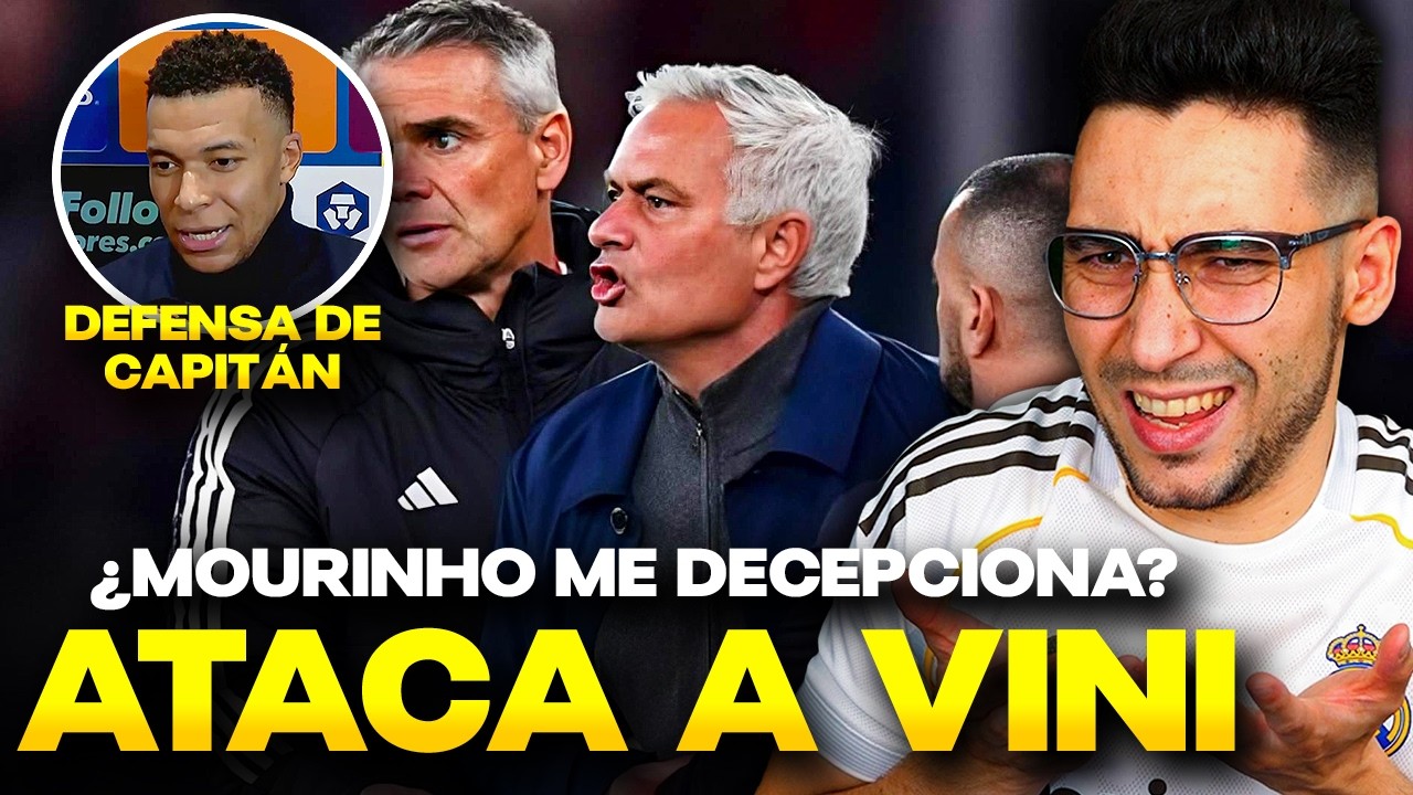 😡¡MOURINHO CARGA CONTRA VINICIUS! ¿ME HA DECEPCIONADO? MBAPPÉ lo DEFIENDE a ULTRANZA