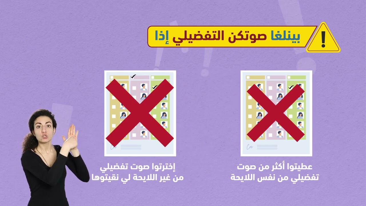 كيف يتم التصويت على ورقة الإقتراع؟