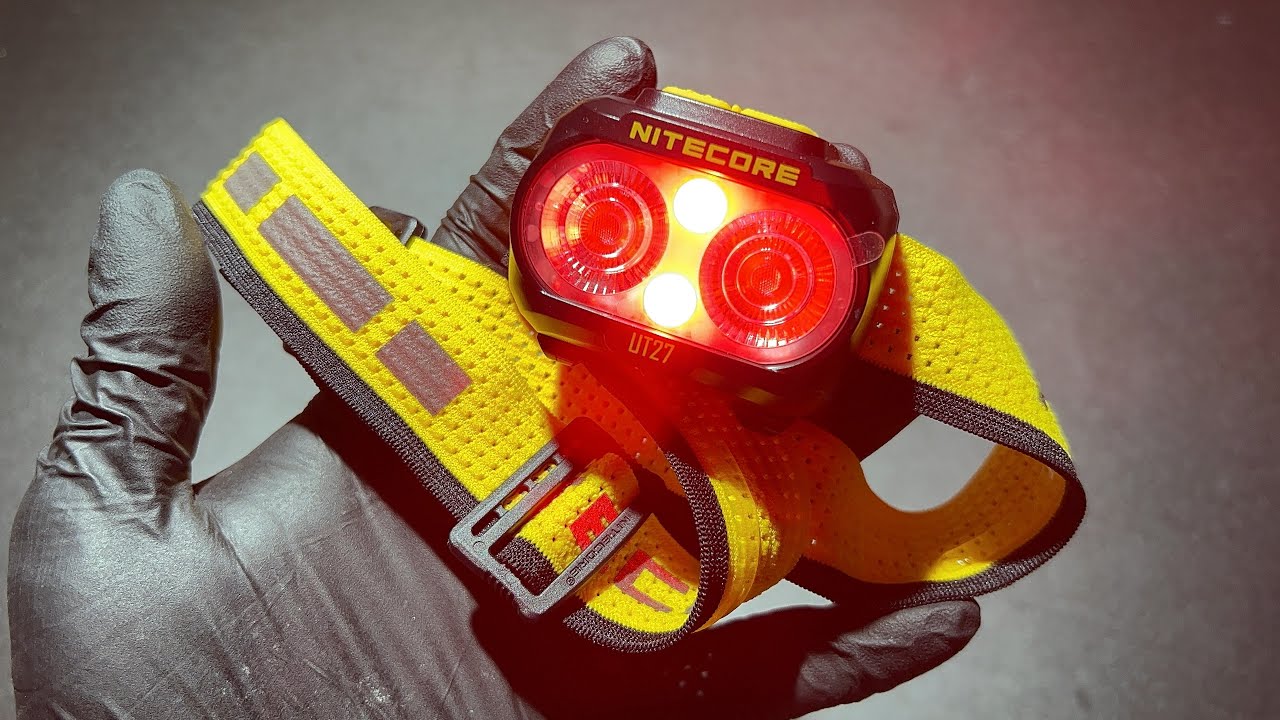 NITECORE UT27 ไฟฉายคาดหัวขนาดเล็กน้ำหนักเบา Camping Trail running ก็ได้