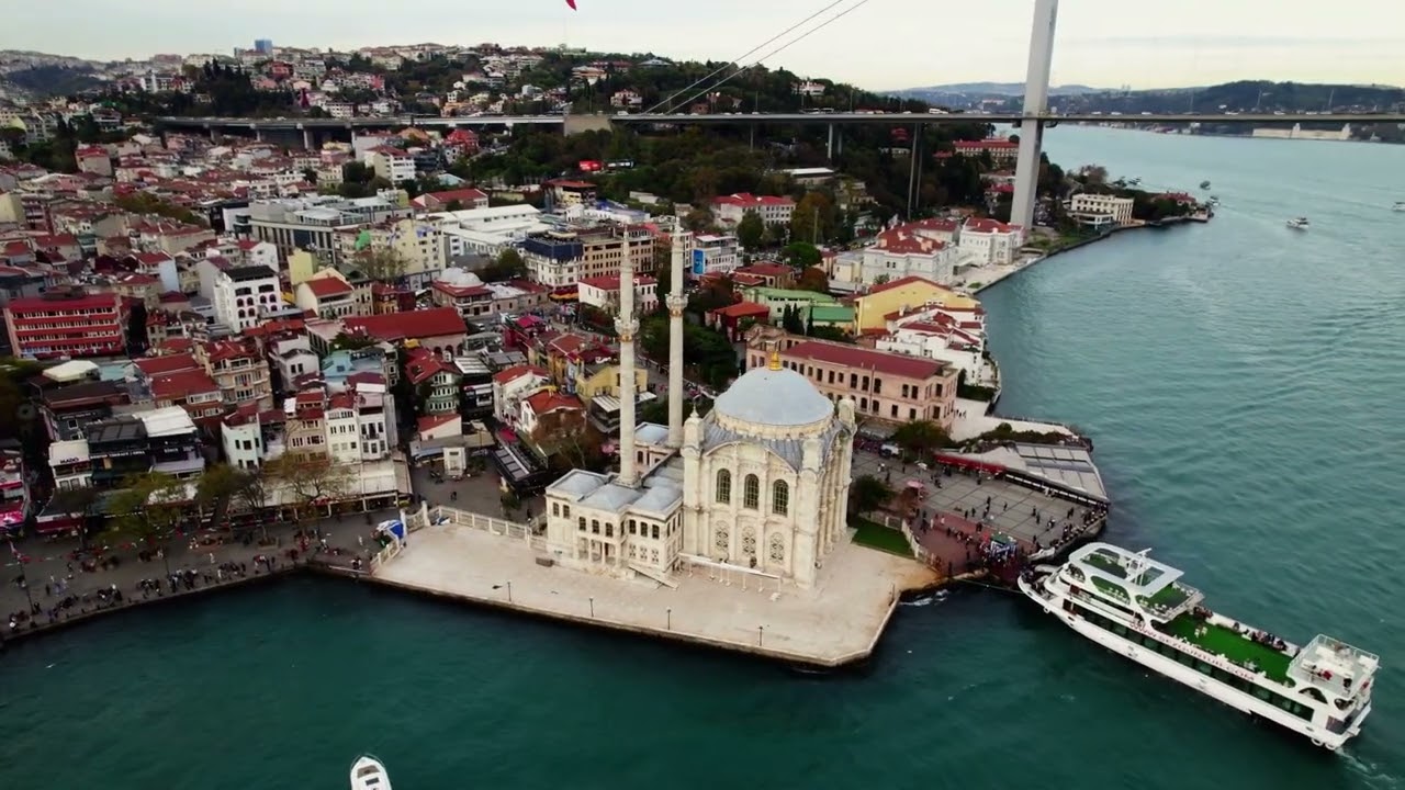 ISTANBUL by Night in 4K — Ethnic Anatolian Instrumentals | Drone Views & Bosphorus Magic