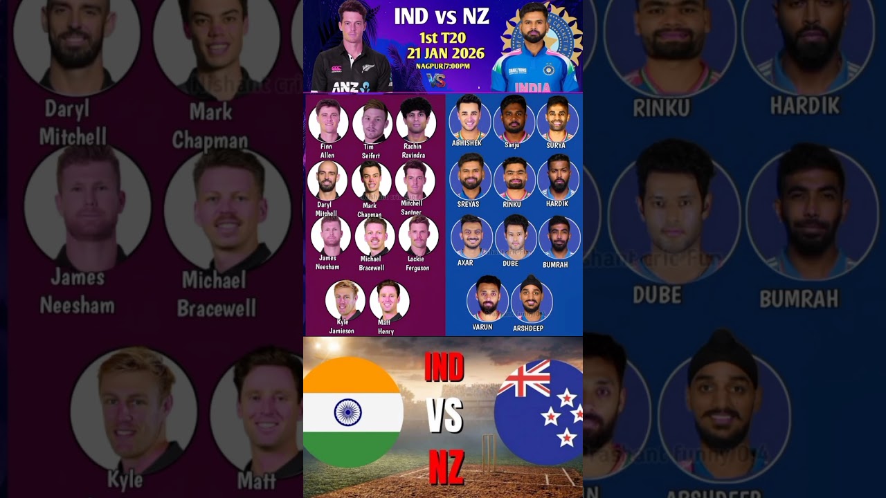 🔥 India vs New Zealand 1st T20I | 21 June 2026 | Big Clash Begins! 🇮🇳🆚🇳🇿