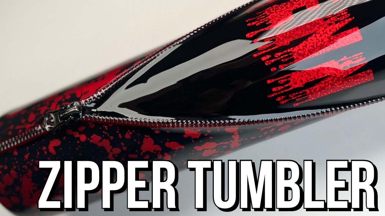 How to apply a zipper to a tumbler, easy to follow tutorial.