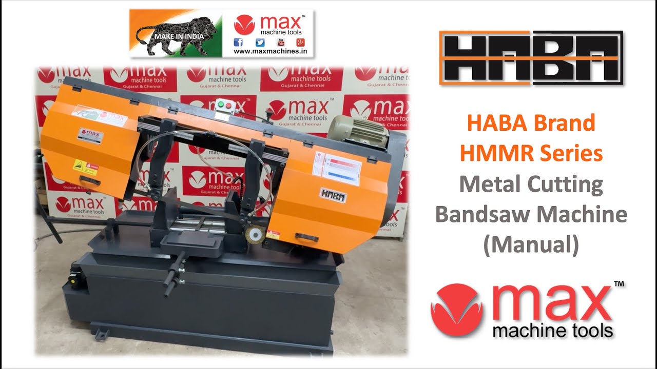 Metal Cutting Bandsaw Machine | Manual | HMMR Series @MaxMachineTools