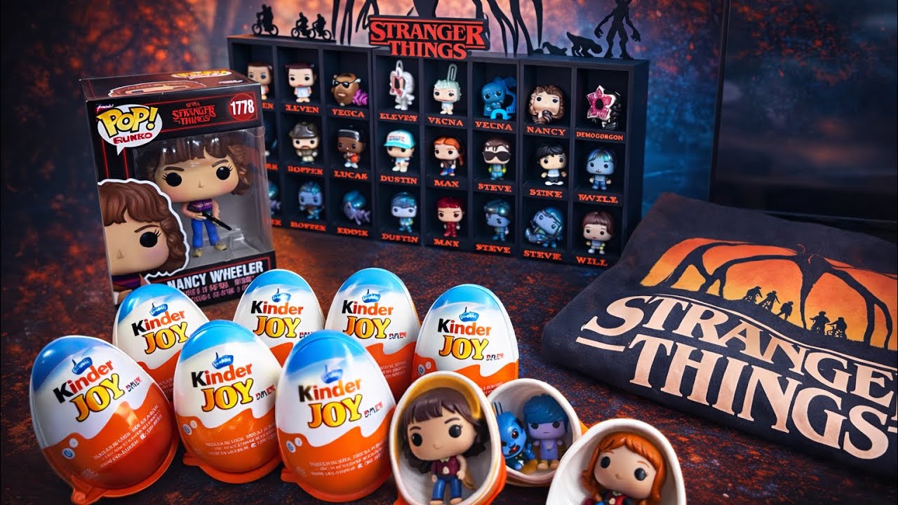 Opening Rare Kinder Joy Stranger Things Funko Pop Surprises! 😱