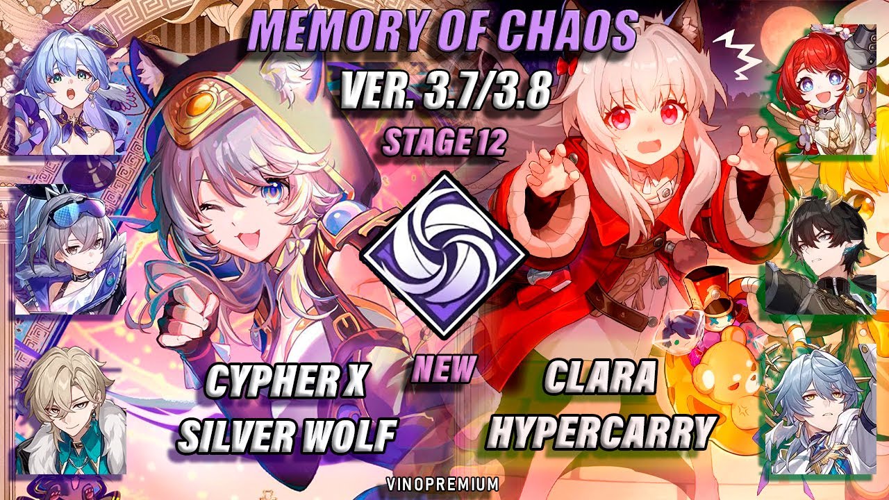 E0S0 CIPHER X E2S0 SILVER & E1S1 CLARA HYPERCARRY / MOC 12 / HONKAI STAR RAIL 3.7 / 3.8