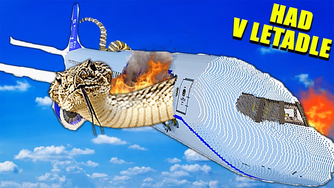 OBŘÍ HAD SE SNAŽÍ ZNIČIT LETADLO !!!🐍🐍🐍 (Teardown MOD)