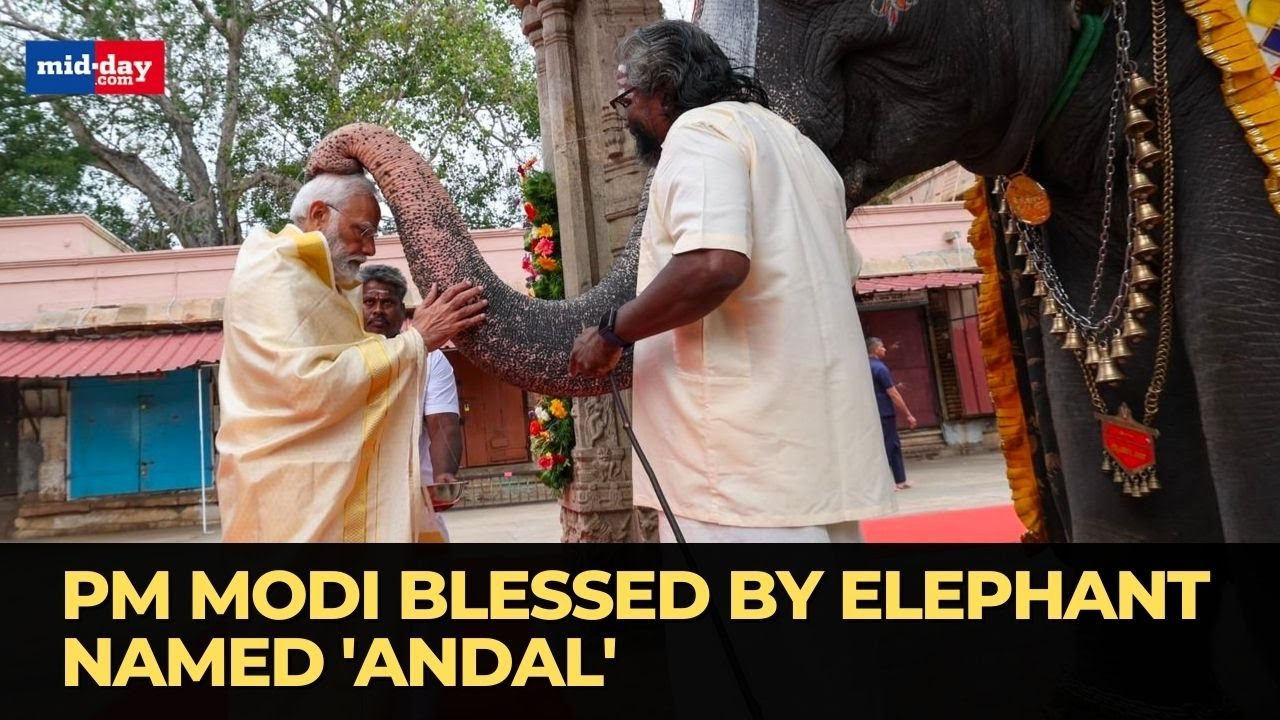 PM Narendra Modi Becomes The First Prime Minister To Visit Sri Ranganathaswamy Temple in Tamil Nadu