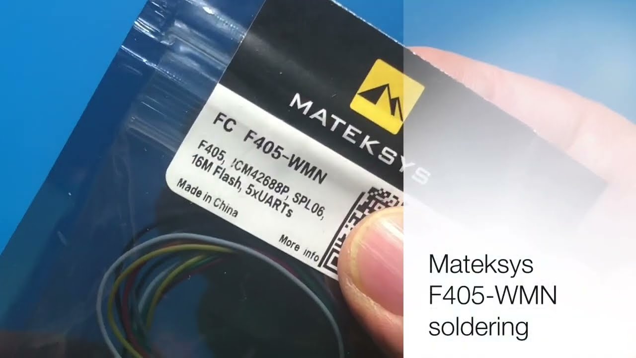 Mateksys F405-WMN soldering