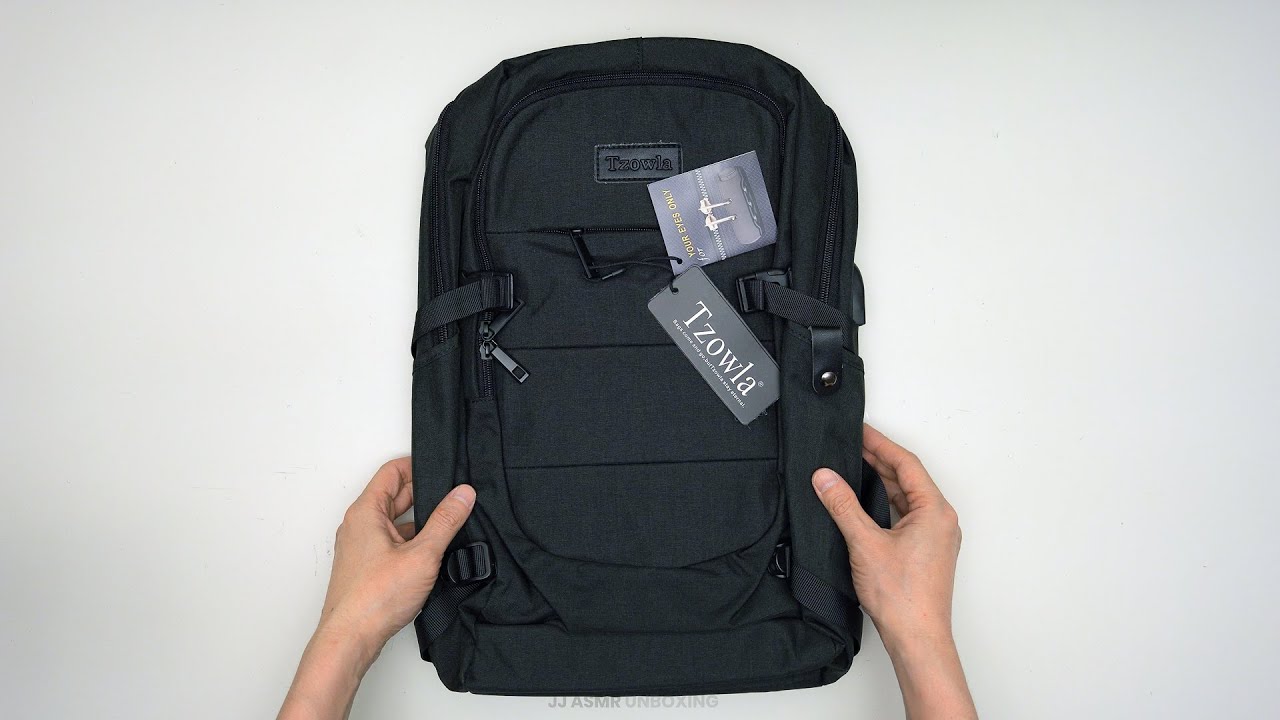 Tzowla Travel Laptop Backpack Water Resistant Anti-Theft Bag Unboxing