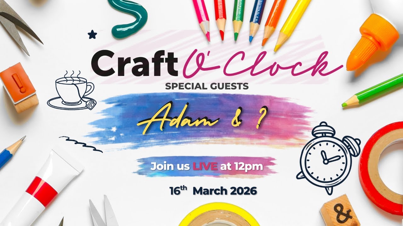 Craft O’Clock is back LIVE on Monday and Adam will be joined by a special guest.