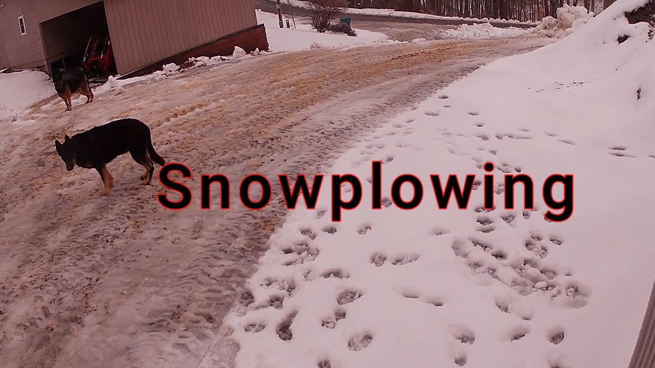 Snowplowing while it rains