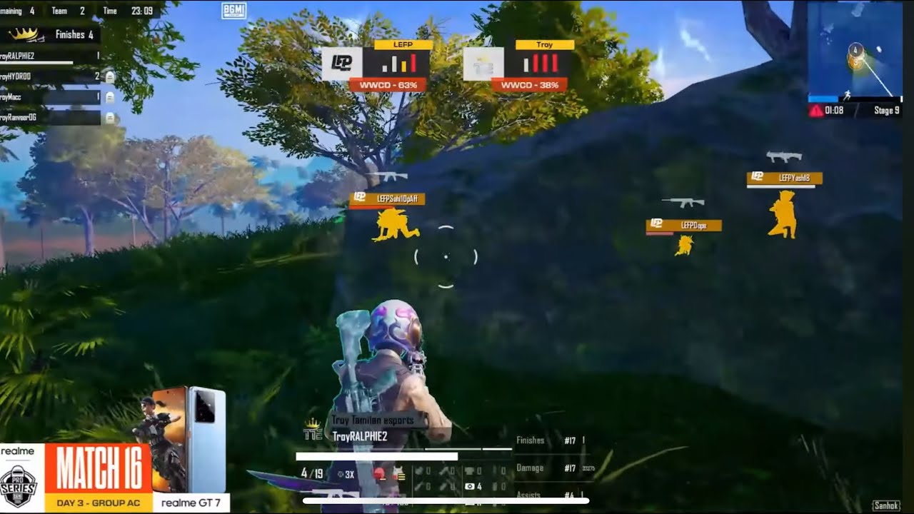 SOLO CHICKEN 🔥in BMPS SEMI FINALS 🚀- TroyRALPHIE💫- BMPS FRAGS AND HIGHLIGHTS ❤️‍🔥