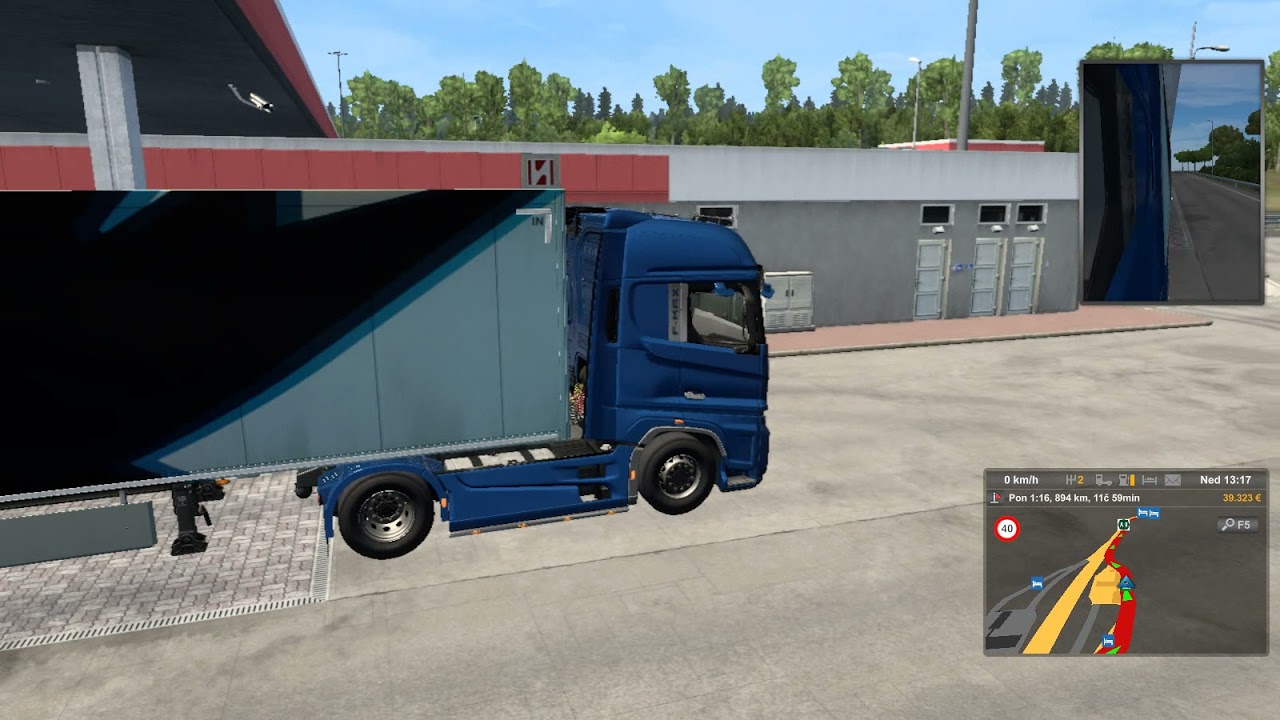 ETS2 Ford F-Max 500 Route Milano - Paris Cargo Medical equipment (5t)