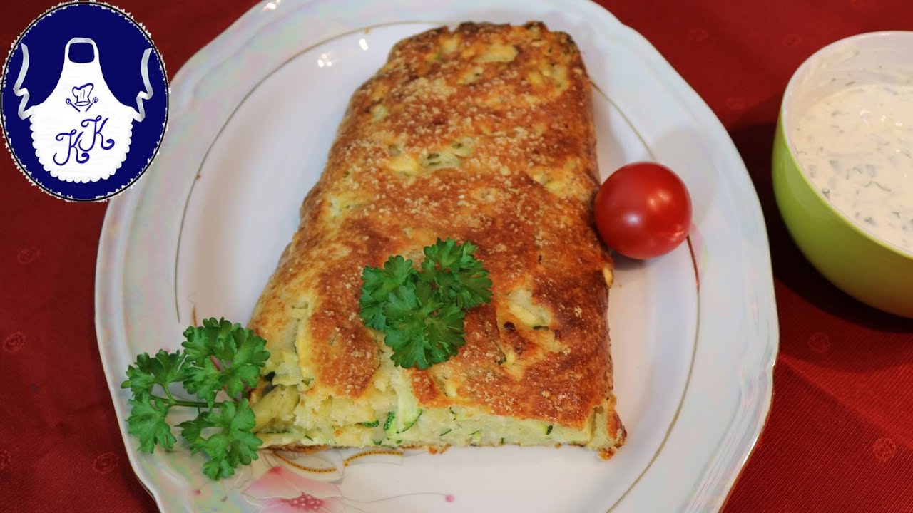 Zucchinibrotrolle mit meiner Enkelin gebacken / schnell, einfach und lecker
