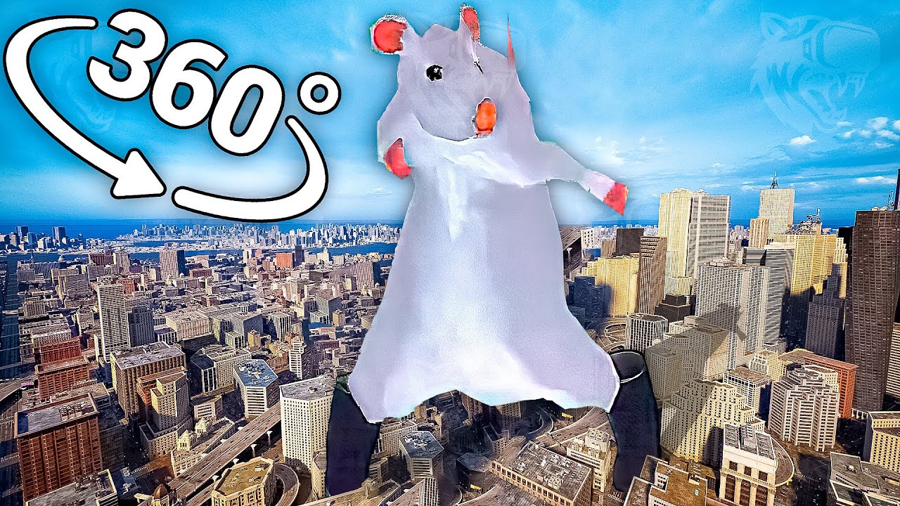 Rat dance - City in 360&deg; Video | VR / 8K | ( Rat dance meme )