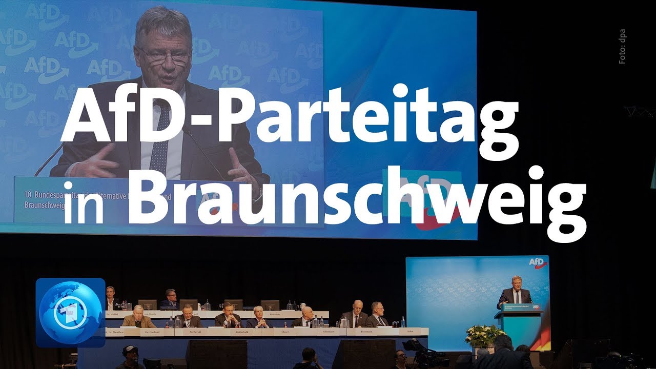 Parteitag in Braunschweig: AfD wählt neue Parteispitze - Tausende bei Gegenprotesten