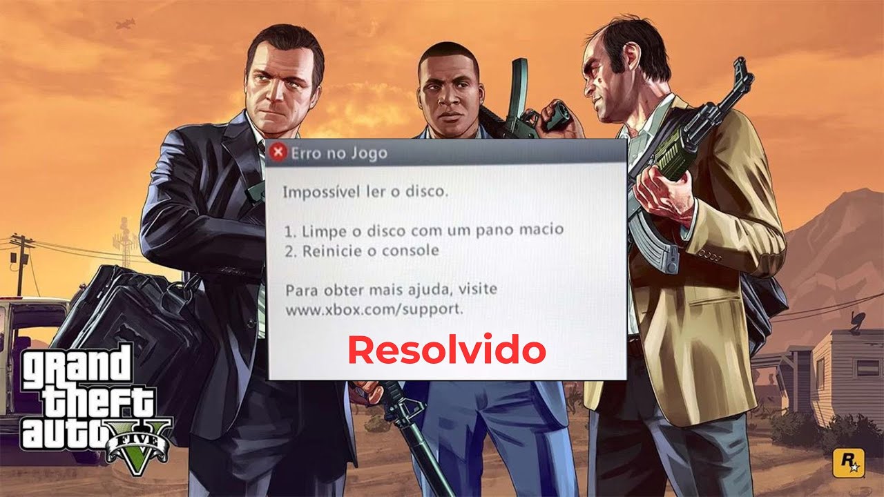Como corrigir erro de disco GTA 5 mídia digital