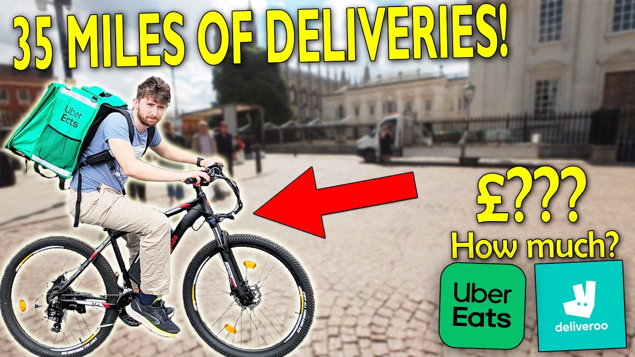 Delivering Food for 35 Miles in Cambridge🚴‍♂️… Did It Pay Off? Ft. Nightmare McDonald's Order! 💸🔋