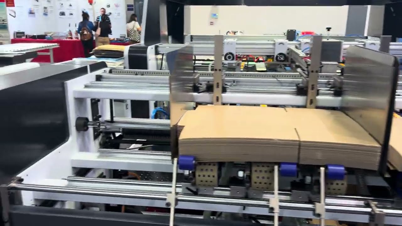 Double Sheets Automatic Folder Gluer Machine for Corrugated box manufacturers#foldergluer #machine