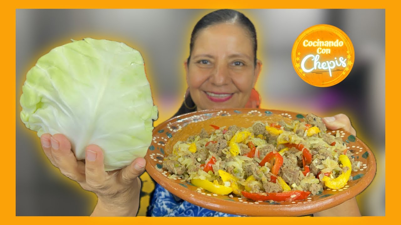 Carne molida con REPOLLO - Receta saludable