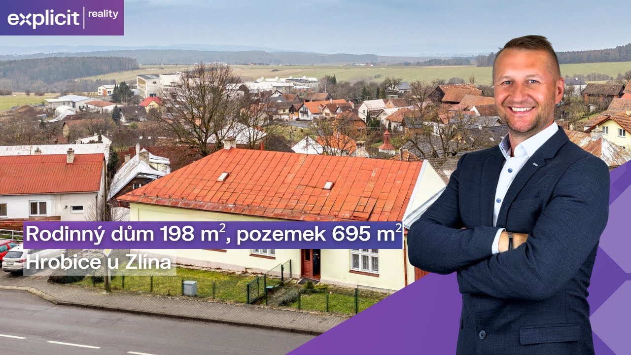 René Mrnuštík - Prodej rodinného domu 198 m², pozemek 695 m², Hrobice u Zlína